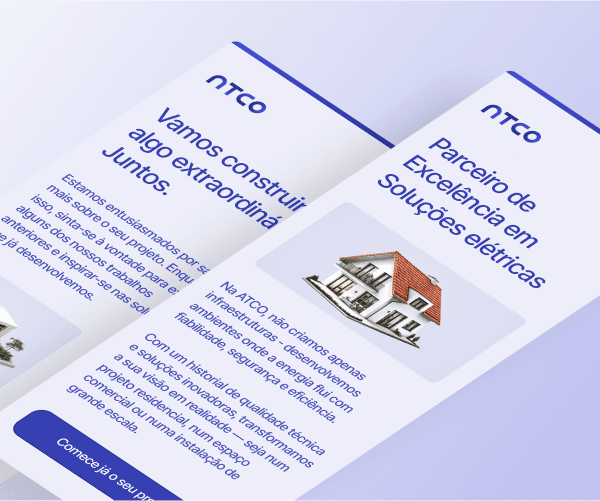 Two ATCO email templates with promotional text, company branding, and a house illustration, highlighting electrical service solutions. Two ATCO email templates with promotional text, company branding, and a house illustration, highlighting electrical service solutions.
