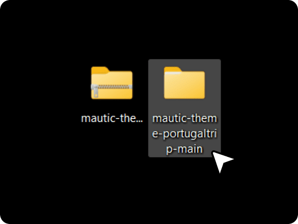 User extracting the ZIP file.