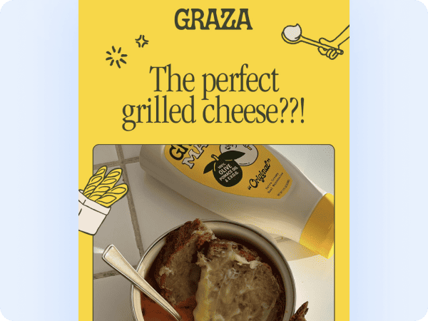 Email banner example with headline text embedded in an image